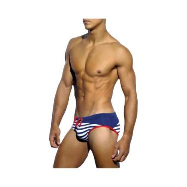 Imagem de Cuecas De Banho Masculinas Sensuais Com Enchimento Push-up, Respirávei