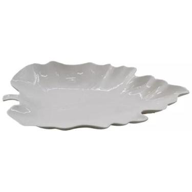 Imagem de Travessa Cerâmica Rasa Folha Servir 41 X 24 X 5 - Vacheron