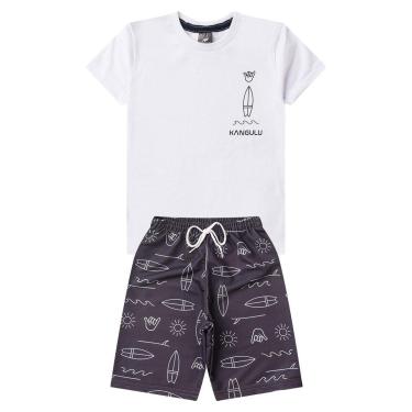 Imagem de Conjunto Infantil Menino Verão Praia Kangulu-Masculino