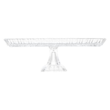 Imagem de Prato para Bolo Lyor Janine de Cristal 29,5cm x 19,5cm