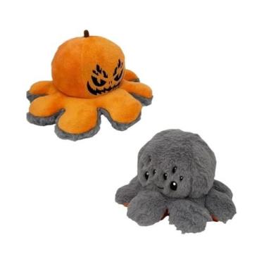 Imagem de Boneco De Pelúcia De Polvo Abóbora De Halloween Com Rosto Mutável, Bri