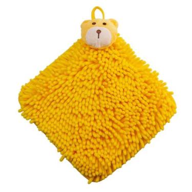 Imagem de Toalha Mão Secagem Rápida com Alça 26,5x28cm Amarelo - Lyor