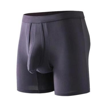 Imagem de Cueca Boxer Masculina Grande E Confortável, Respirável, Sem Costura, M