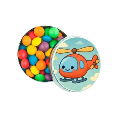 Imagem de Kit 30 Latinhas Lembrancinhas Helicóptero