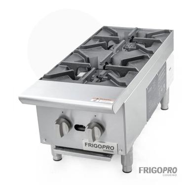 Imagem de Fogão Industrial 2 Bocas a Gás de Mesa 33X31X77cm CPHP12M Frigopro