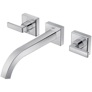 Imagem de Misturador Lavatório Parede DocolStillo Cromado 00832406