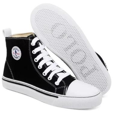 Imagem de Tênis Feminino Star Cano Alto Casual Basico de Amarrar Classico All Co