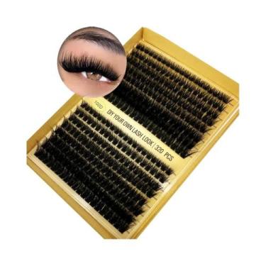 Imagem de Cílios Postiços Em Tufos Fluffy 60D 80D 100D 8-16mm 320 Para Aplicação