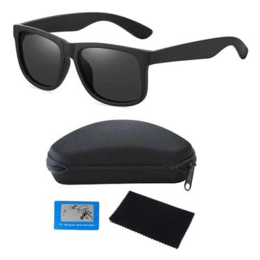 Imagem de Óculos De Sol Quadrado Masculino Feminino Proteção UV400 Polarizado To