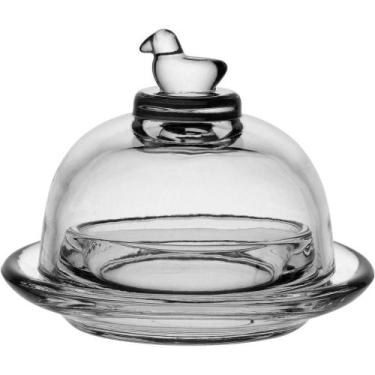 Imagem de Manteigueira Home&co Com Tampa Vidro 7x9x9cm Transparente - HOME & CO