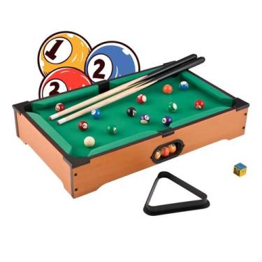 Imagem de Mini Mesa Jogo De Sinuca Bilhar Snooker Infantil Portatil 51cm Complet
