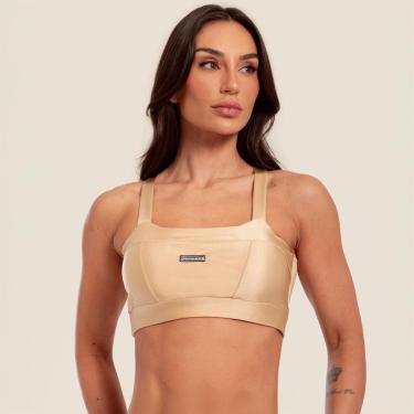 Imagem de Top Faixa Com Recortes Platinado Com Bojo Donna Carioca-Feminino