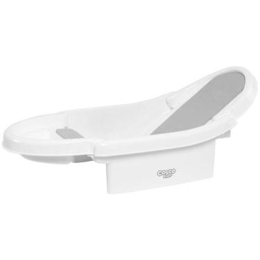 Imagem de Banheira de Bebê Cosco Kids Fold Up Branco e Cinza 3L, Branco e Cinza