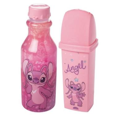 Imagem de Kit Escolar Garrafa De Água E Estojo Porta Escova De Dente - - PLASUTI