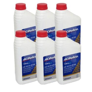 Imagem de Kit 6 Litros De Oleo Para Motor 5w30 Sintetico Gm Pecas Genuinas S10 t