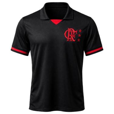 Imagem de Camisa Flamengo Polo Line II Preta - Masculino-Masculino