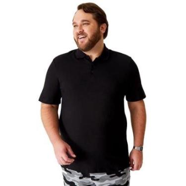 Imagem de Camiseta Masculina Plus Size Piquê Stretch Malwee - CORAL - G2-Masculino
