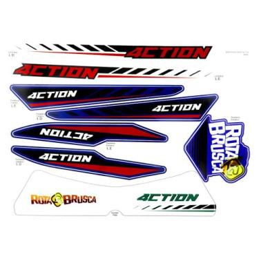 Imagem de Kit Gráfico Adesivos Take Carenagem Plástico Biker 4ction Honda CRF 23