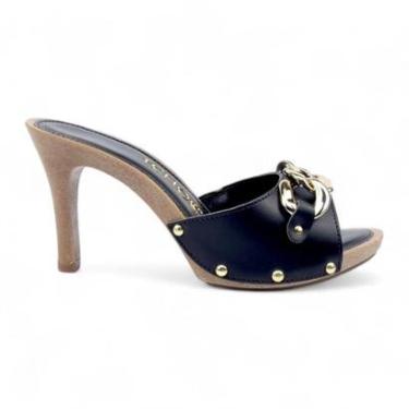 Imagem de Tamanco Tchocco Salto Fino Detalhe Corrente-Feminino