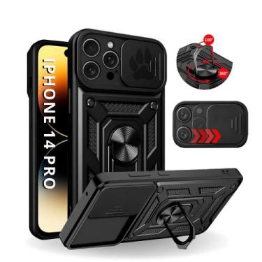 Imagem de Capa Capinha Armor Ring Militar iPhone 14 Pro Anti Impacto Proteção Câ