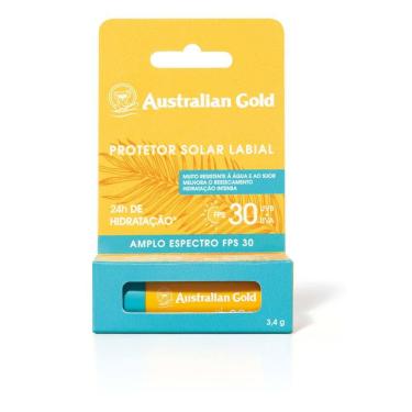 Imagem de Australian Gold Protetor Solar Labial FPS 30 Alta Proteção 3,4g