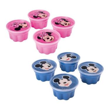 Imagem de Kit Formas De Gelatina Gelo Flan E Pudim Infantil Forminhas - PLASUTIL