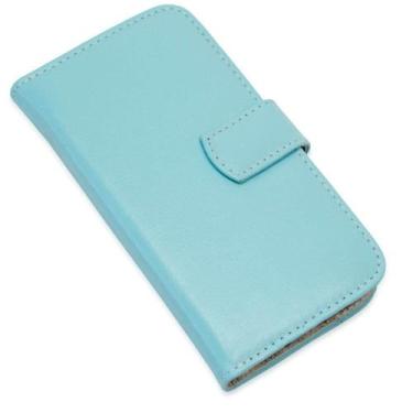 Imagem de Capa carteira couro azul bebe para samsung a71 a715 - CELLWAY