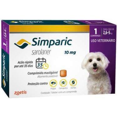 Imagem de Simparic 10mg Cães 2,6 Até 5,0kg 1 Comprimido - Zoetis