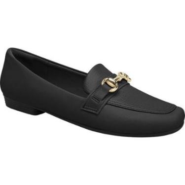 Imagem de Mocassim Loafer Feminino Clássico Raquel Fivela 250247 Piccadilly Preto-Feminino