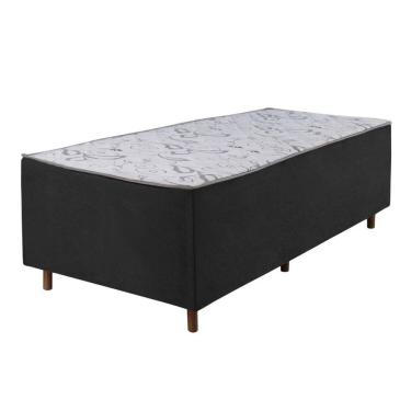 Imagem de Cama Box Solteiro Conjugada D28 188x88x48 Colchoart Preto