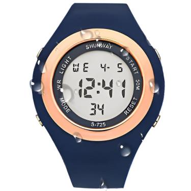 Imagem de Relógio Digital Masculino Esportivo SHUNWAY S-725 WR Preto - Tudo em Caixa