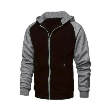 Imagem de Casaco Com Capuz De Fleece plus Size Para Homens E Mulheres, Casual, S