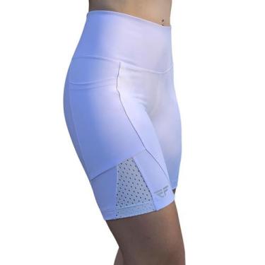 Imagem de Short C/ Bolso Para Corrida Suplex Tela Branco - Element Fit, G 44-46