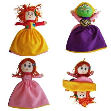 Imagem de Boneca - Fantoche 3 Em 1 - Emília, Narizinho e Cuca - Criativa Educati