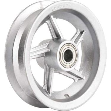 Imagem de Roda Aluminio Aro 8 Para Carrinho De Mão Cargas Transportes - Vonder