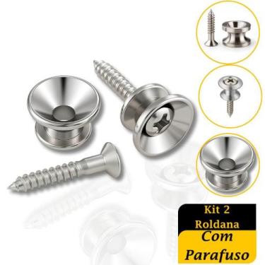 Imagem de Roldana Para Correia Violão Guitarra Smrd Premium Metal Resistente Fác