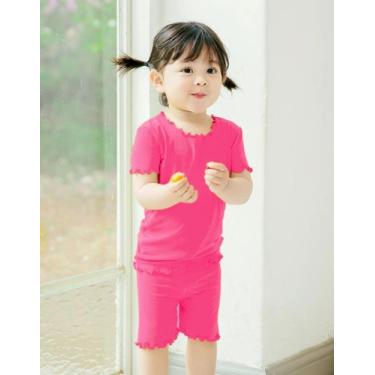 Imagem de Pijama Premium Soft Viscose Coreano - Vaenait Baby, Rosa, M (3 Anos)