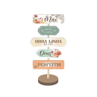 Imagem de Enfeite De Mesa Com Plaquinhas Mãe Você É Uma.26x13 - Zenir Presentes