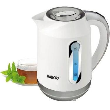 Imagem de Chaleira eletrica mallory 1,7l 1200w 110v branca, 110V