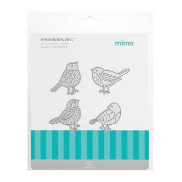 Imagem de Faca de Corte Mimo Embossing - Família de Pássaros - 4 Pç