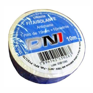 Imagem de Fita Isolante PVC Branca 10m - DNI 5028 -10 Unidades