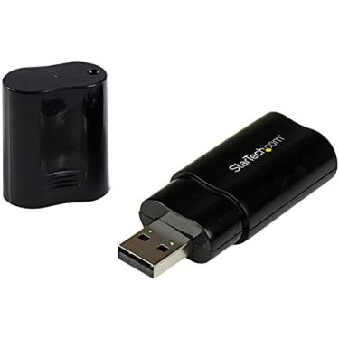 Imagem de StarTech.com Placa de som USB - Adaptador de áudio de 3,5 mm - Placa de som externa - preta - placa de som externa (ICUSBAUDIOB)
