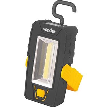 Imagem de Lanterna Led Magnética Vonder, 80.75.202.000, Multi-Uso Camping e Pesca, Luz Multidirecional, com Suporte e Gancho, LED COB, 2 em 1, LLV 202