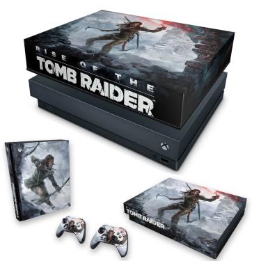 Imagem de Capa Anti Poeira e Skin Xbox One X - Rise Of The Tomb Raider