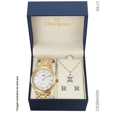 Imagem de Relógio Champion Analógico Feminino CN29945W + Semijóia