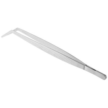 Imagem de Mercer Culinary Pinça de chapeamento Precision Plus Chef com ponta curvada, 24 cm (9 3/8 polegadas), inoxidável