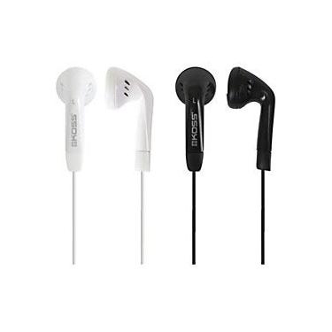 Imagem de Koss Fones de ouvido KE7 - estéreo - preto, branco - mini-telefone - com fio - 16 ohms - 60 Hz 20 kHz - fone de ouvido - binaural - intra-auricular - cabo de 1,2 m
