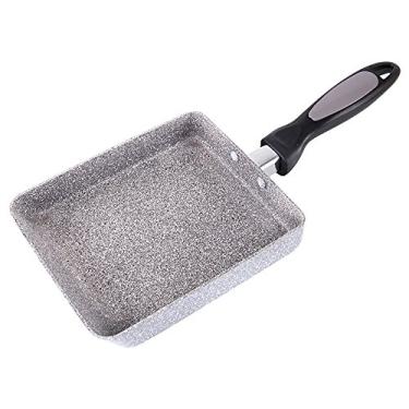 Imagem de Frigideira antiaderente para omelete, panela japonesa enrolada para omelete Tamagoyaki (cinza)