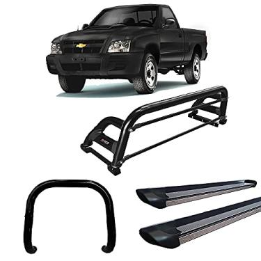 Imagem de Kit Quebra Mato+Santo Ant H2+Estribo Pers S10 94/11 Preto CS