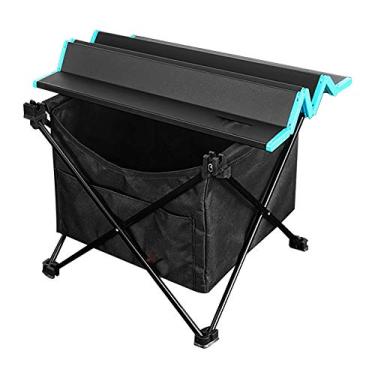 Imagem de Yajun Mesa portátil de acampamento, para uso ao ar livre, viagem, mobília autônomo com bolsa de armazenamento à prova d'água, leve, festa, jantar, churrasco, utensílios domésticos, M